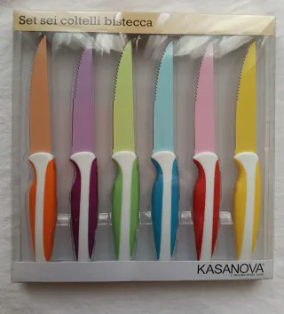 Set 6 Coltelli Bistecca Kasanova