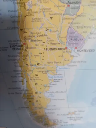 Mapa Mundi Político 132x105 cm