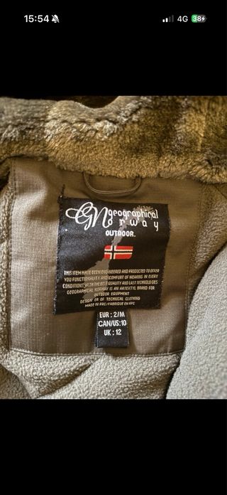 Chaqueta Geographical Norway unisex verde oliva