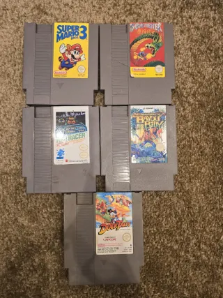 Lote 5 Juegos NES: Super Mario 3, DuckTales, etc.