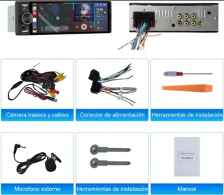 Radio Coche CarPlay/Android Auto 1 DIN