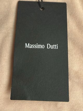 Camiseta Massimo Dutti manga larga rosa Talla S