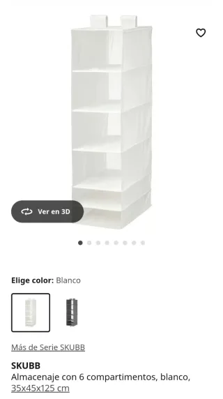 Organizador de Almacenaje con 6 Compartimentos