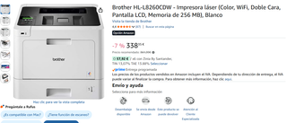 Impresora Láser Brother HL-L8260CDW Color