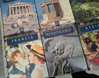 Libros atlas culturales del mundo.