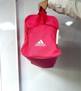 Bolsa Deporte Grande Adidas Rosa y Blanca