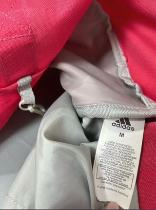 Bolsa Deporte Grande Adidas Rosa y Blanca