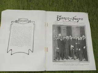 Revista antigua Blanco y Negro.