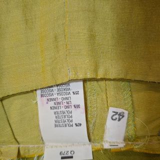 Pantalón satinado verde lima