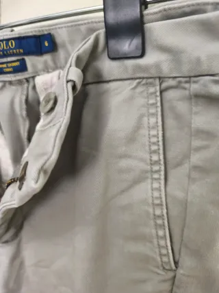 Pantalón Polo Ralph Lauren Talla 6 Gris.