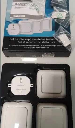 Set 3 interruptores inalámbricos Smartwares
