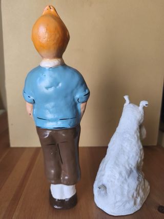Impresionantes figuras de Tintín y Milu