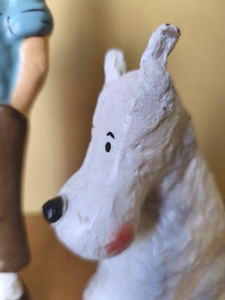 Impresionantes figuras de Tintín y Milu