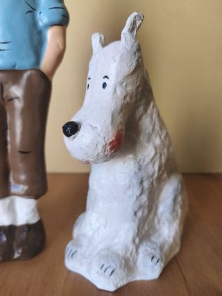 Impresionantes figuras de Tintín y Milu