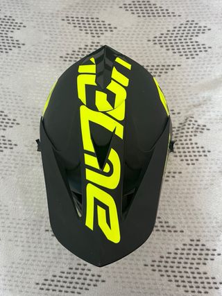 Casco Enduro Negro y Amarillo Florescente
