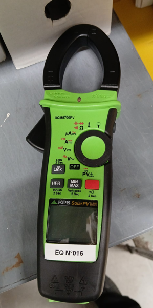 Pinza Amperimétrica KPS DCM8700PV. 4 UNIDADES