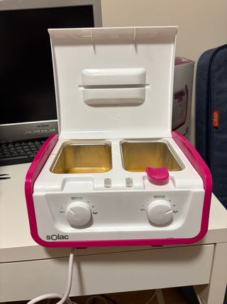 Solac Epilpro Wax Máquina de Cera Rosa y Blanca