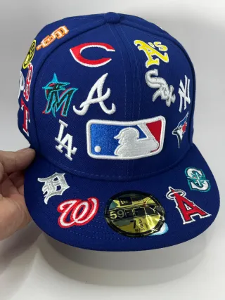 Gorra New Era 59FIFTY MLB All Over Azul Marino Tal