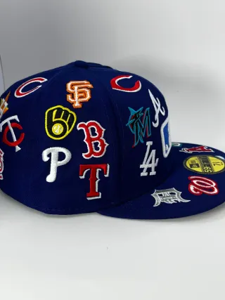 Gorra New Era 59FIFTY MLB All Over Azul Marino Tal