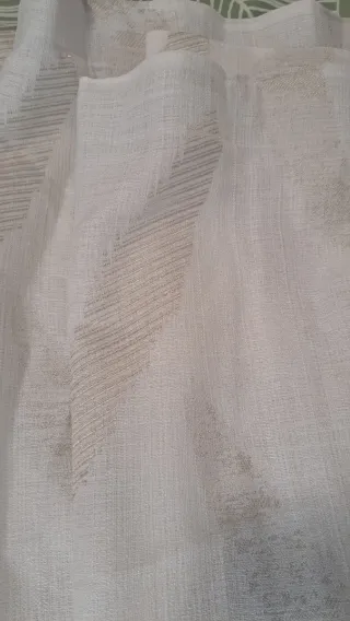 Tende beige e bianche per camera da letto 2 unità