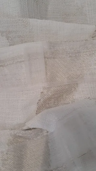 Tende beige e bianche per camera da letto 2 unità