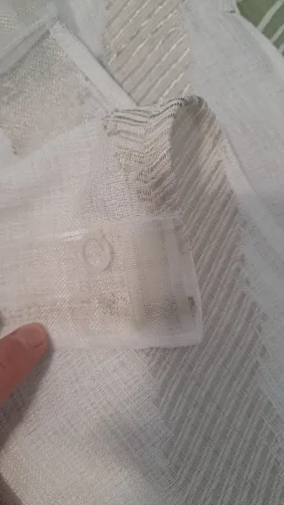 Tende beige e bianche per camera da letto 2 unità