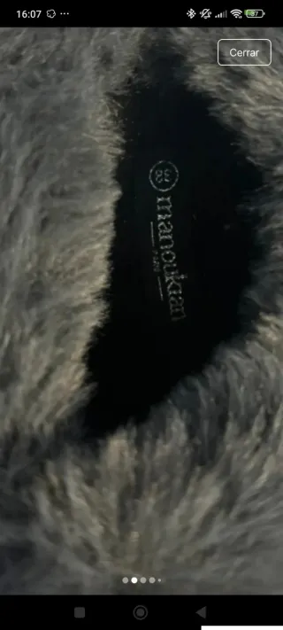 Zuecos t 38 grises invierno, nuevos.