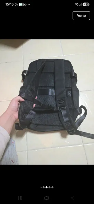 Mochila de viagem preta