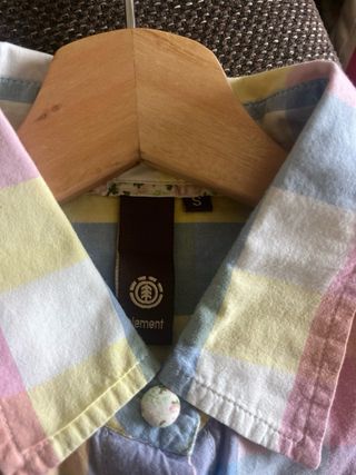 Camisa Element cuadros multicolor talla S