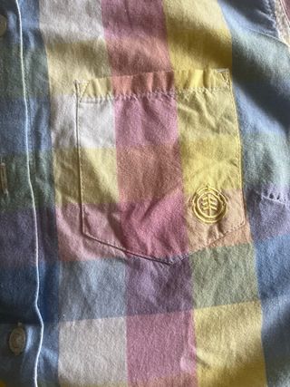 Camisa Element cuadros multicolor talla S