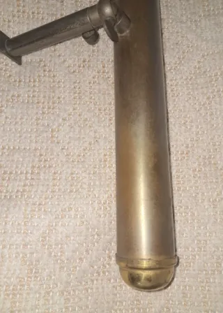 Applique vintage in ottone o metallo, Lampada per quadri