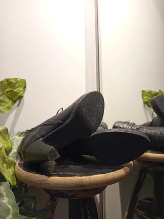 Botines Pitillos Piel Tacón Talla 39