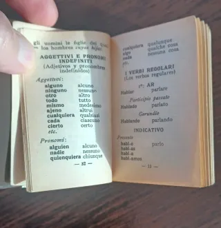 Vocabolario tascabile vintage Italiano-Spagnolo