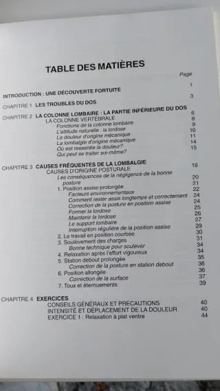 Treat Your Own Back, French, in Print