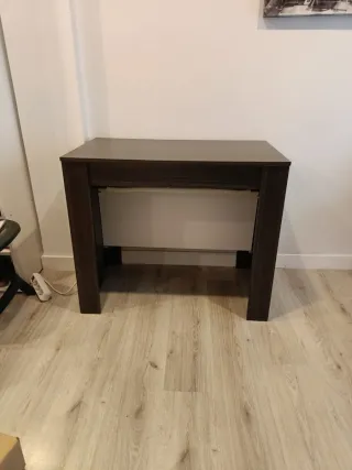 Mesa consola extensible madera