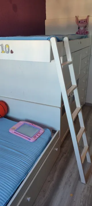 Literas blancas con cajonera  Negociable