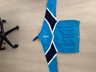 EA7 Giacca Antivento Napoli Azzurra Taglia S