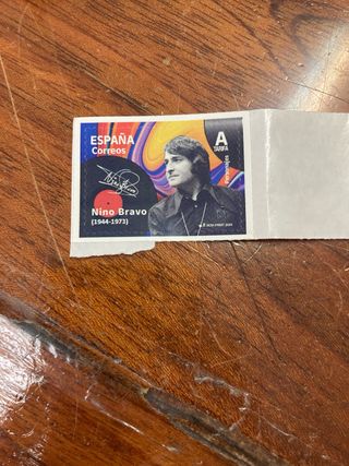 Sello España Nino Bravo sin usar
