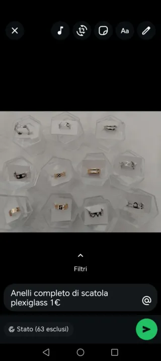 Set Collana e Orecchini Rossi