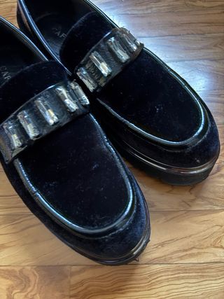 Mocassini CafeNoir neri con strass