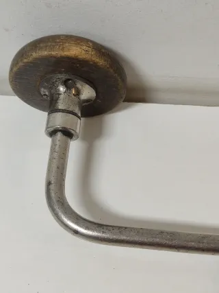 Taladro antiguo de manivela + 5 brocas