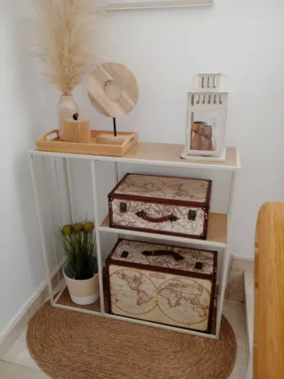 Consola metal y madera NUEVA