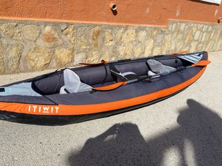 Kayak hinchable 3 plazas naranja