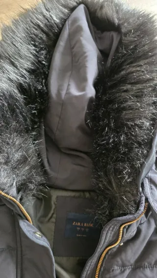 Cazadora azul acolchada Zara