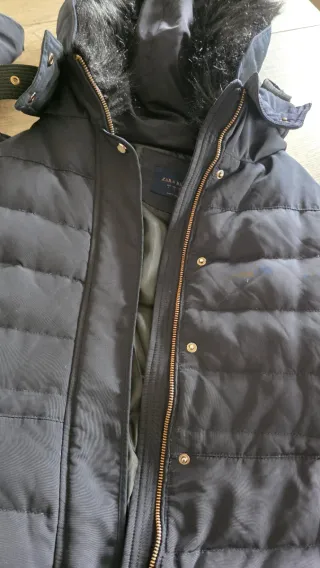 Cazadora azul acolchada Zara