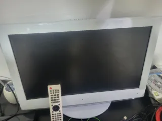 Televisor 22 Gris y Blanco