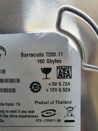 Disco Duro Seagate Barracuda 160 GB