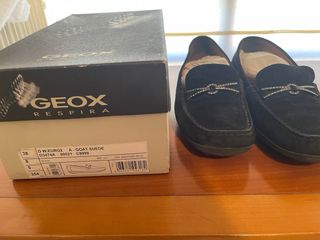 Mocasines Geox Respira Mujer Negro Talla 38