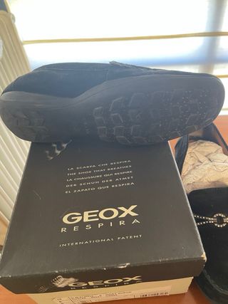 Mocasines Geox Respira Mujer Negro Talla 38