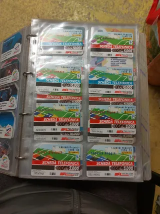 Schede telefoniche vintage calciatori Panini